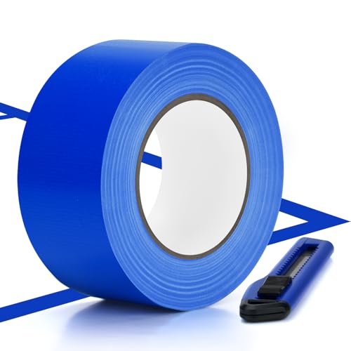 230 ft Pickleball Court Tape, 2 in Wide x 76.7 yd Long Court Marking Kit for A Complete Pickleball Court, Durable Floor Marking Tape for Outdoor and Indoor Use - style: Blue 1PC