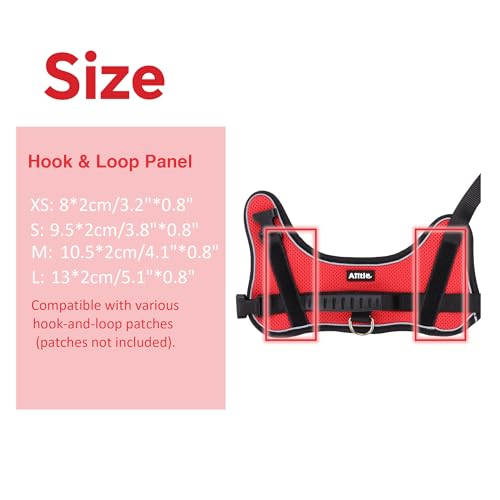AIITLE No-Pull Dog Harness Reflective Mesh Vest Adjustable, Red S