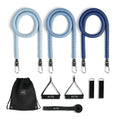 ALTA Resistance Tube Bands for Women, Full Kit Resistance Bands, Set of 3 - color: Azure, size: 3 Band Set