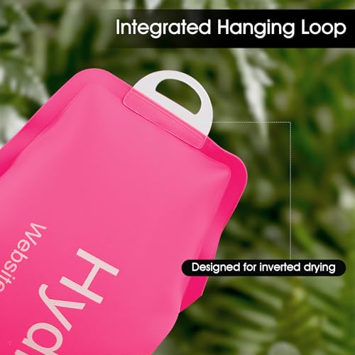 GUYI GYGYL Soft Flask, Collapsible Water Bottle for Sports, 250ml Pink - color: 250ml Pink