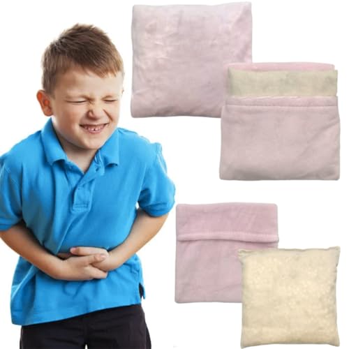 Microwavable Heating Pad, Moist Heat Pad for Pain Relief, Cramp, Menstrual, Tension and Stress, Heat Compress Wrap for Neck, Back, Shoulder, Muscle, Abdomen, Joint (2 Mini Pink) - style: 2 Mini Pink