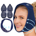 Wisdom Teeth Ice Pack Head Wrap for Pain Relief - Cold Hot Therapy for Face - color: Navy Blue