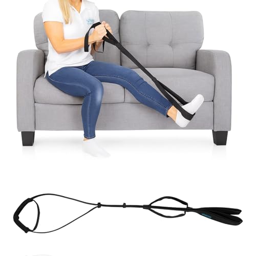 Vive Leg Lifter Strap - Leg Raise Stretch Strap w/Loop for Physical Therapy