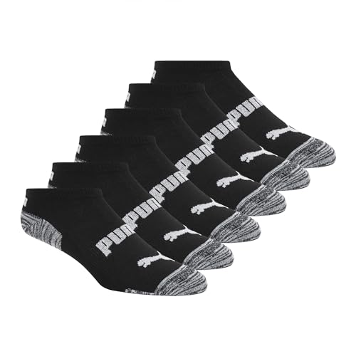 PUMA Women's Low Cut Socks (6-Pack) - color: Black/Grey