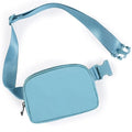 ODODOS Unisex Mini Belt Bag with Adjustable Strap Small Fanny Pack for Workout Running Traveling Hiking, Steel Blue - color: Steel Blue