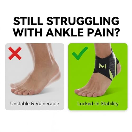 Ankle Brace 2 Pack, Adjustable Lace-Up Ankle Support with Stabilizing Straps, Breathable Compression Ankle Stabilizer for Running, Basketball, Sports & Daily Wear for Men & Women (Green)