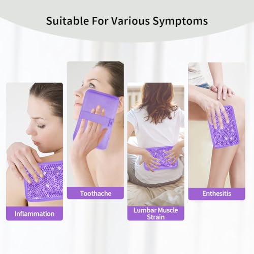 Ice Packs for Injuries Reusable, Hot & Cold Therapy - style: Rectangle-Purple