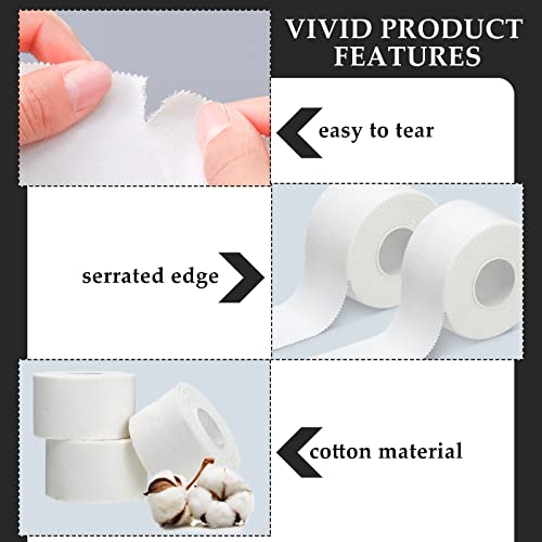 130 Yard 2 Inch White Athletic Sports Cotton Tape Pre Wrap Easy Tear - color: White, size: 2 Inch