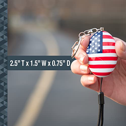 SABRE Personal Alarm With Snap Clip Key Ring, 120dB Alarm, Audible Up To 1,280 Feet (390 Meters), Simple Operation, Reusable