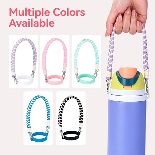 Water Bottle Handle Strap Compatible with Owala & Stanley Cups - color: Green