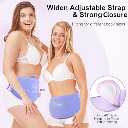 Soft Gel Ice Pack for C-Section Recovery, Cold Therapy Belly Binder,Purple