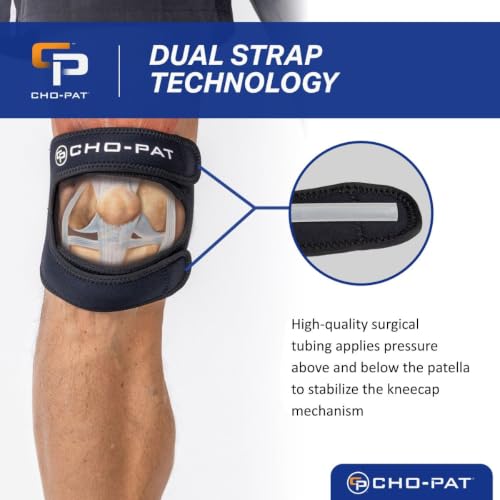 Cho-Pat Dual Action Lite, Knee Support Strap for Tendonitis, Large/X-Large - size: Large/X-Large