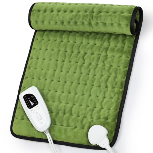 Heating Pad,Electric Heating Pad,Heating Pad for Back (GreenBlack, 24"x12") - color: Greenblack, size: 24x12 Inch
