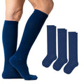 Viasox 3 Pack Compression Socks Women & Men, Circulation Support, 12-15mmHg Neuropathy (Navy, Large) - color: Navy, size: Large