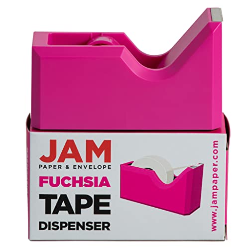 JAM PAPER Colorful Desk Tape Dispensers - Pink - Sold Individually - color: Pink, size: Pack of 1