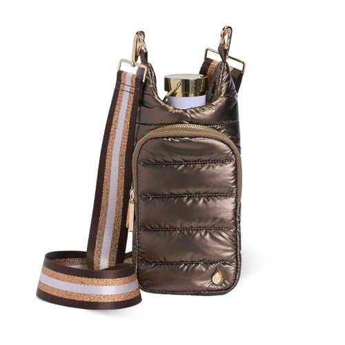 WanderFull Original HydroBag Crossbody Water Bottle Holder with Phone Pocket, Fits Water Bottles up to 32 oz - color: Bronze