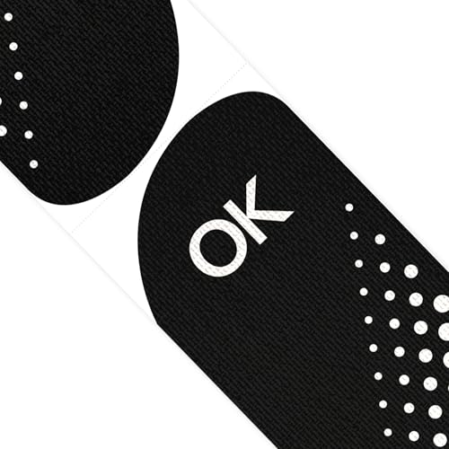 OK TAPE Kinesiology Tape Elastic 100 Strips 10" Precut 2in x 83.4ft 1 Roll - color: Black, size: 100 PCS