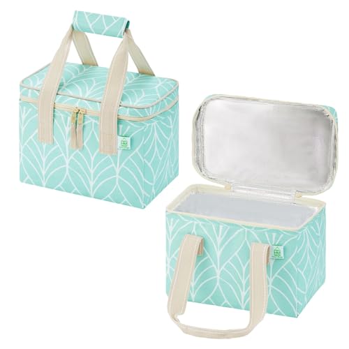 VENO 2 Pack Insulated Lunch Bags, 12 Can, Water-Resistant, Evergreen - color: Evergreen, size: 10.63"W x 8"H x 6.7"D - 2 Pack