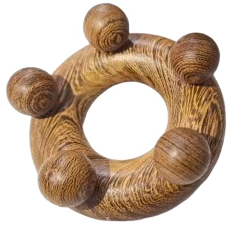 OULIGET Wood Therapy Abdominal Massage Tools,Lymphatic Drainage Massager, Body Sculpting Scraping Tools for Muscle Pain Relief, Anti Cellulite, Body Contouring and Shaping - style: Five Ball Massager