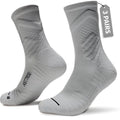 Compression Crew Athletic Socks, 3 Pairs, Performance Socks - color: Grey, size: Medium