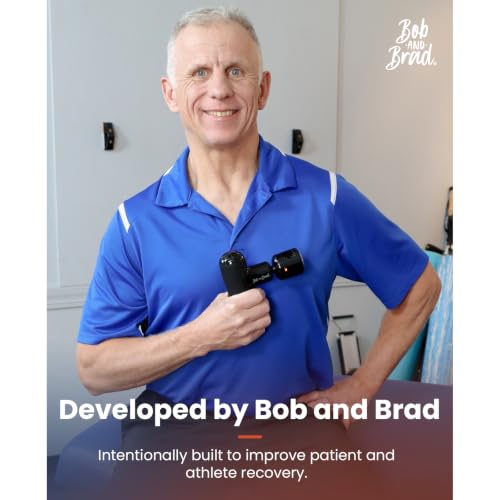 BOB AND BRAD Q2 Pro Mini Massage Gun with Heat and Cold for Muscle Recovery - color: Midnight Black