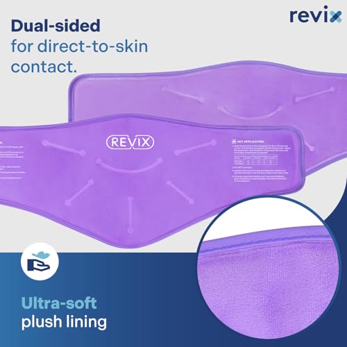 REVIX Ice Packs for Neck & Shoulder Discomfort, Gel Cold Wraps Reusable - style: Neck Purple-2 Pack
