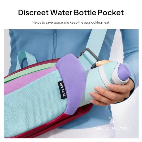 TOPEAST Waist Pack Large Capacity Fanny Pack with Water Bottle Pocket - color: Multicolor