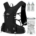 IX INOXTO Hydration Pack Backpack, Lightweight Water Backpack with 2L Hydration Bladder Daypack for Men Women,Running Hydration Vest for Trail Running Hiking Cycling Race Climbing - color: All black