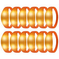 12 Pcs LED Glow Bracelets Sound Activated Flashing Light Up Bracelet for New Years Eve Glow in the Dark Party Supplies Christmas Party Favors Birthday Gift Carnival Concerts Night Events - color: Orange