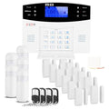 24pcs Home Burglar Alarm System Wireless DIY, 4G GSM WiFi, No Monthly Fee,Home Security with App Alert