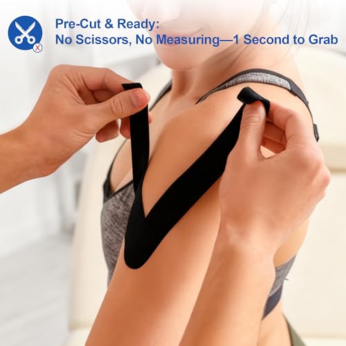 Latex-Free Kinesiology Tape Precut 140 Strips, K Tape Bulk Roll