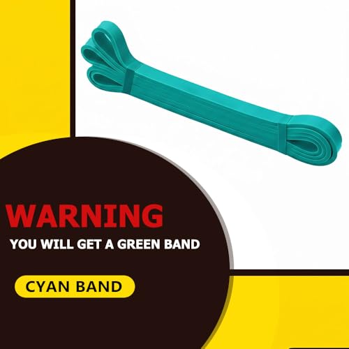 ROSAPOAR Resistance Band Pull up Band Fitness Exercise Bands Natural Latex for Workout Body Stretch Powerlifting Band Fitness Sport Training at Home/The Gym - color: cyan