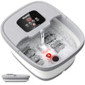 HOSPAN Collapsible Foot Spa, Foot Bath Massager with Heat, Bubble & Massage - color: Gray