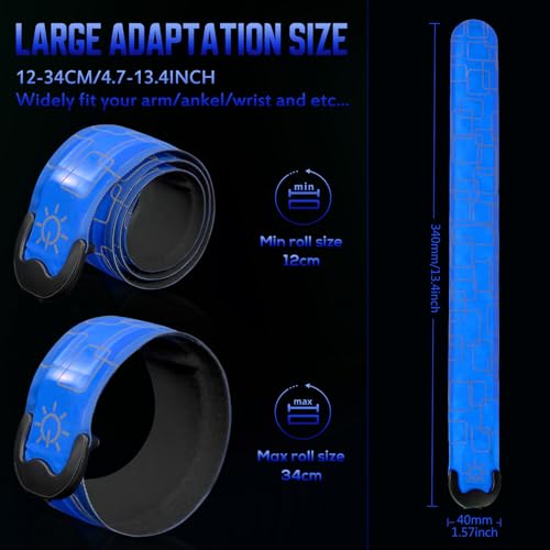 LED Armband for Running (2 Pack), Light Up Armbands Rechargeable, Running Lights, High Visibility Reflective Running Gear for Running Walking Cycling