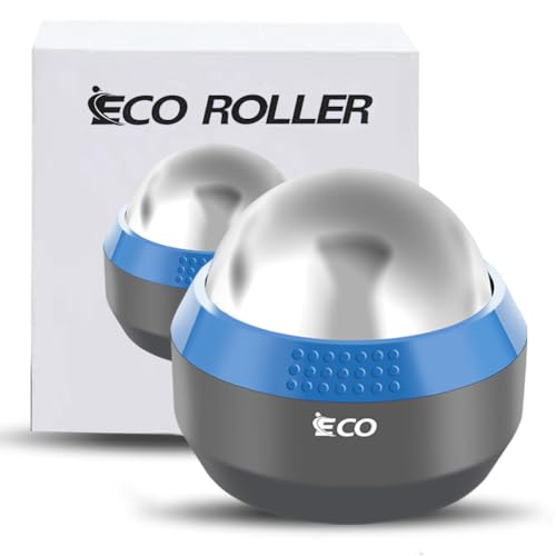 iECO Massage Ice Roller Ball Cold & Heat Therapy Plantar Fasciitis Roller - color: Gray & Blue