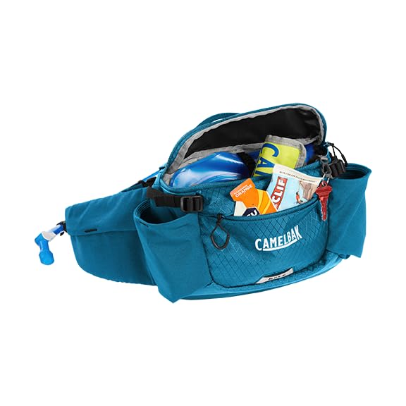 CamelBak M.U.L.E. 5 Mountain Bike Gravel Waist Belt Hydration Pack - color: Moroccan Blue