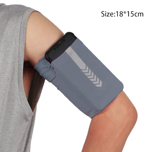 Running Sports Arm Bag - 1PC Cell-Phone-Armbands, Perfect for Outdoor Mountaineering and Camping Grey - color: Grey