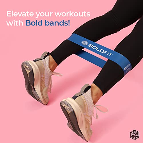 Boldfit Resistance Bands Mini Loop Set, Multicolor, Pack of 5