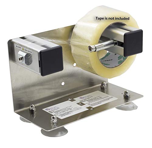 2''/3'' Desktop Table Top/Wall Mounted Tape and Label Dispenser, Large Desktop Tape Dispenser, Stainless Steel Frame with Sucktion Cup Sucker TTD-01