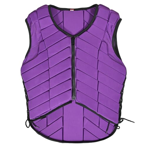 HILASON Purple Rodeo Safety Vest Protective Gear Equestrian - size: Medium