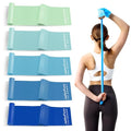 Resistance Bands for Working Out, Exercise,Physical Therapy, Yoga&Pilates - color: Gradient Blue