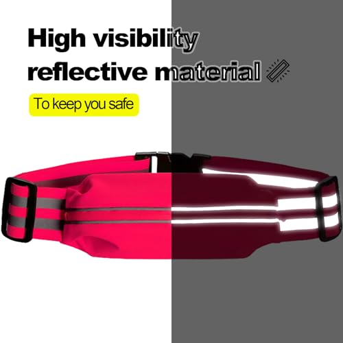 Running Belt Running Phone Belt for Women and Men Phone Holder - color: Pink