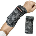 1 Pack Running Phone Armband Holder, Zipper Wrist Arm Pouch for Workout Gym Jogging Pocket for Phone Keys Cards Men Women - color: Skull