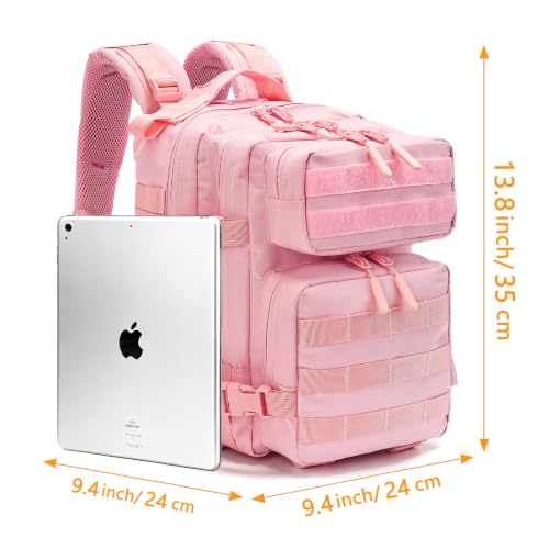 9L/20L Mini Backpack for Men and Women, Small Backpack for Gym Hiking Travel Sports Running - color: 20l-pink