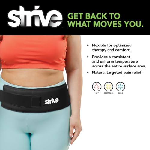 Strive Hot & Cold Compression Sleeve, Muscle Recovery & Pain Relief, Medium - size: Universal (Medium)