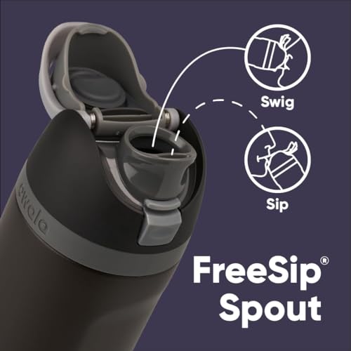Owala Marvel FreeSip Stainless Steel Water Bottle 24 oz Black Panther - color: Black Panther, size: 24 Ounces