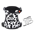 Petmolico No Pull Dog Harness and Leash Set, Cow Pattern, Small - color: Cow Pattern, size: Small