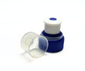 Push Pull Replacement Caps for Bottles (10) | 28mm | Made in USA | 10 Pcs Reusable Blue & White Twist Screw Lids for Exercise, Hiking, Gym, Workout, Sports
