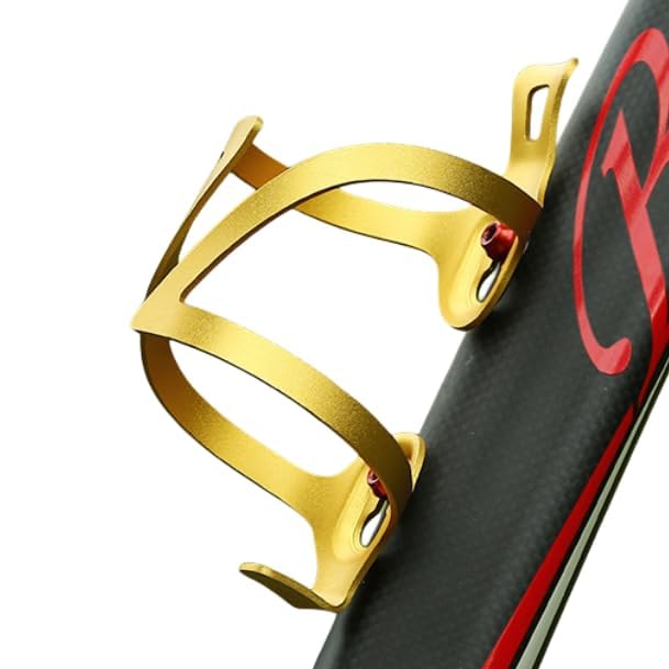 Aluminum Bike Water Bottle Holder, Water Bottle Cages for Bike (Gold) - color: Gold