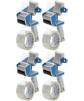 Mr. Pen- Packing Tape Dispenser Gun 2-Inch, Blue, 4 Pack with 4 Rolls Tape - color: Blue, size: 4 Pack